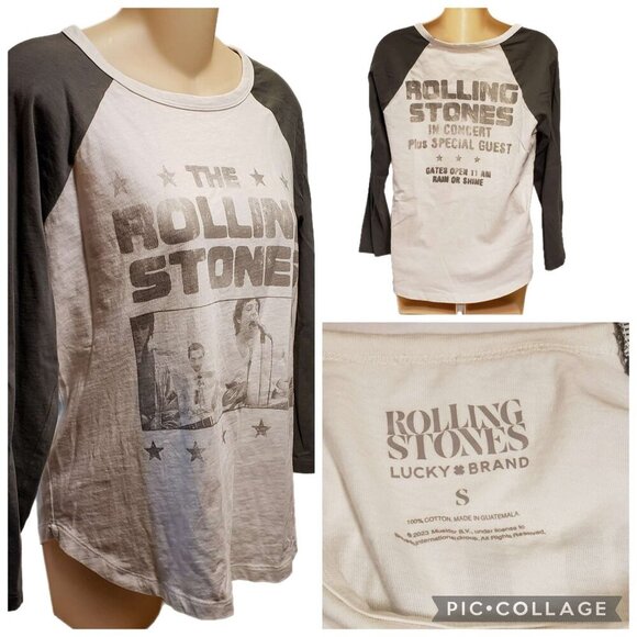 Lucky Brand Tops - Lucky Brand Rolling Stones Raglan Sleeve T-Shirt Sz. Small